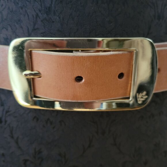 Kenneth Cole Brown Genuine Full Grain Leather Belt Large - Picture 2 of 4